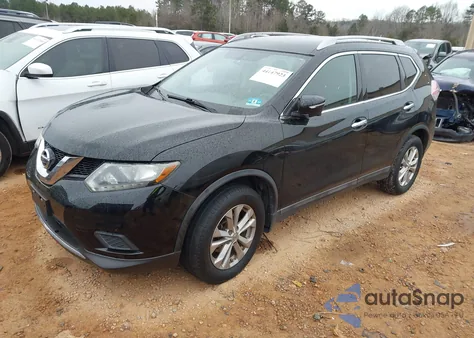 2015 Nissan Rogue Sv z USA, uszkodzony, nr VIN 5N1AT2MV0FC893657